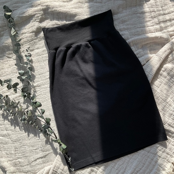 American Apparel High Waist Pencil Skirt Black Size M - Picture 1 of 2